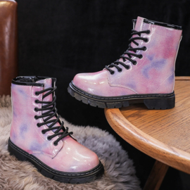 Lovely color boots - Pink