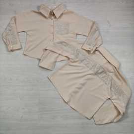 The bling blouse - beige