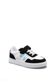 Shiny Stripe Sneakers - zwart