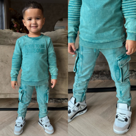 Mart biker pants - blue coral
