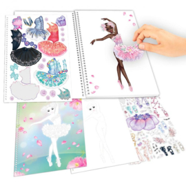 Create your TOPModel kleurboek met stickers BALLET