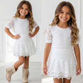 Rosie Lace Skirt Set - wit