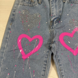Mini Star Heart Pants - blauw