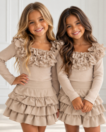 Royal Ruffle Body - beige