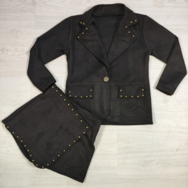 Rebel Studs Skort - zwart