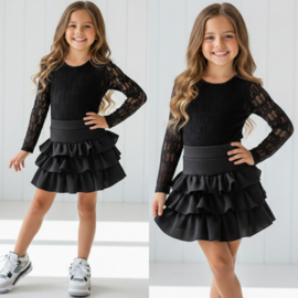 Diva Lace Bodystocking - zwart