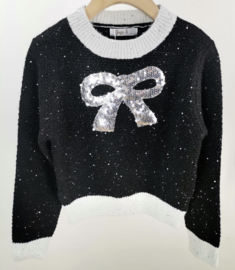 Your ribbon sweater - zwart