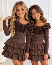 Royal Ruffle Body - bruin