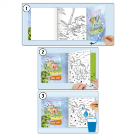 Dino World waterverf boek