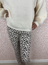Leopard legging - beige