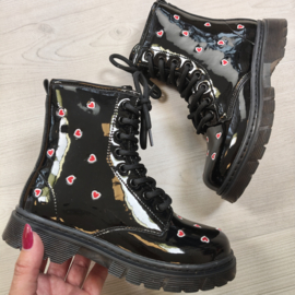 Heart Shine Boots - zwart