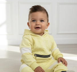 Hooded Little boss set - geel