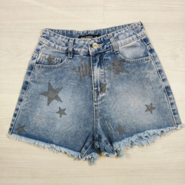 Star Spark Denim Shorts - blauw