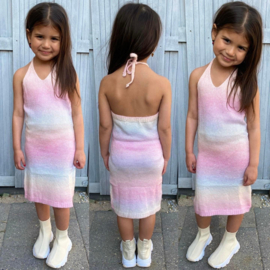 Rainbow halter dress