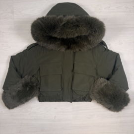 Your Furry Rebel Jacket - legergroen