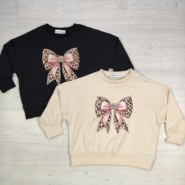 Wild Bow Sweater - beige