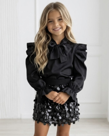 I love glitter skirt - zwart
