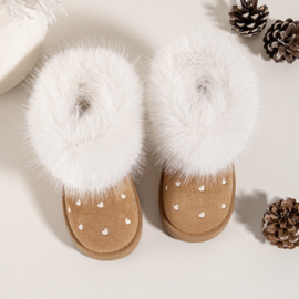 Snowy heart boots - camel (verzenddatum 9 okt)