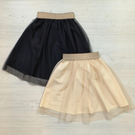 Long tule skirt - beige