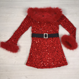 Fabulous Fur Sequin Dress - rood
