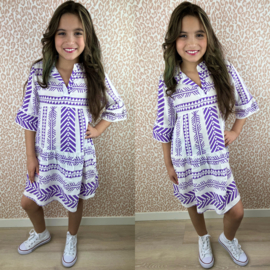 Purple aztec dress