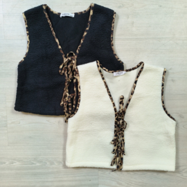 Boho leopard gilet