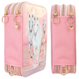 Miss Melody 3-vaks etui SUNDOWN