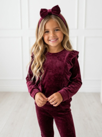 Dreamy velvet set - bordeaux