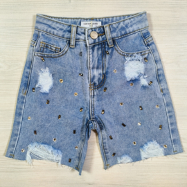 Sparkle denim short