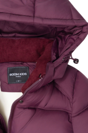 Winter puffer jacket - burgundy