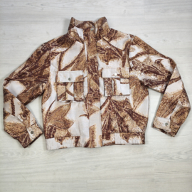 Luxe Metallic Leaf Jacket - bruin