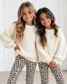 Cozy Balloon Knit Sweater - off white