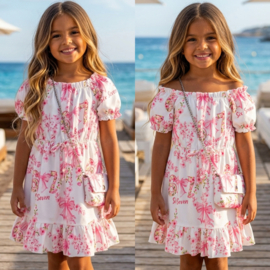 Six Seven Floral Bow Dress