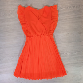 Time to fly dress - Neon orange