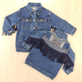 Fringe denim jacket