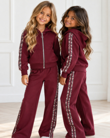 Leopard Track Set - bordeaux