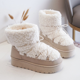 Teddy winter boots - beige (Verzenddatum 24 sep)