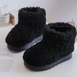 Sweet teddy boots - zwart