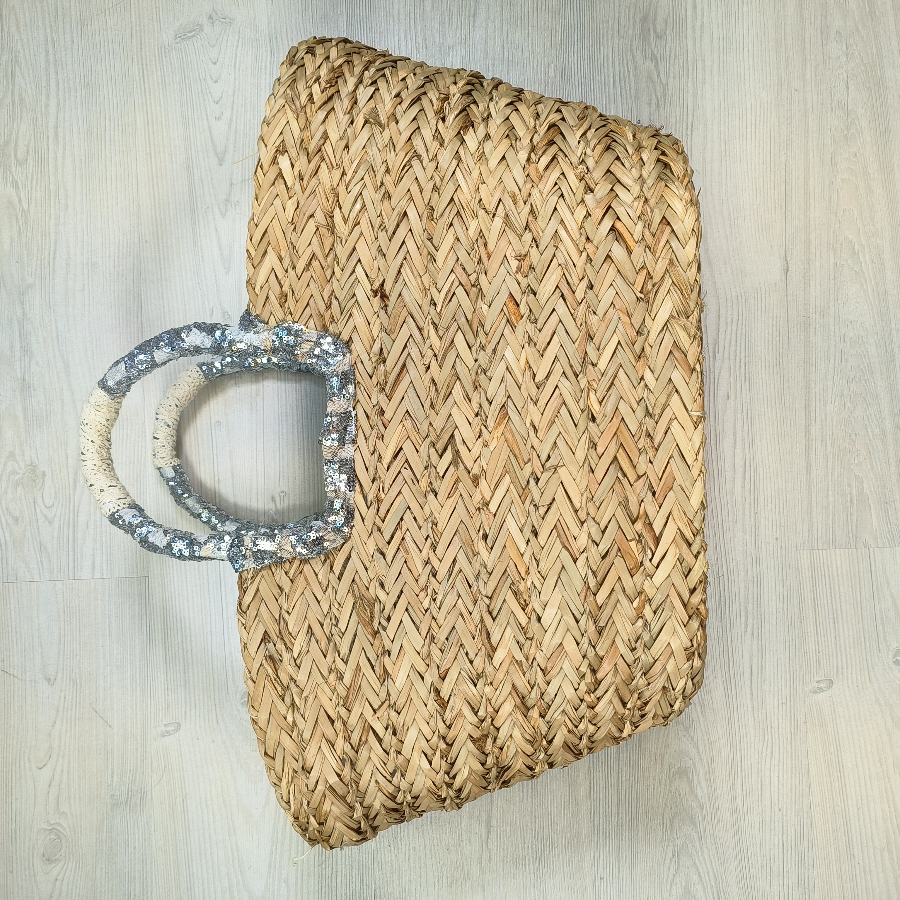 Take me to the beach bag - silver