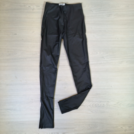 Leatherlook side split legging