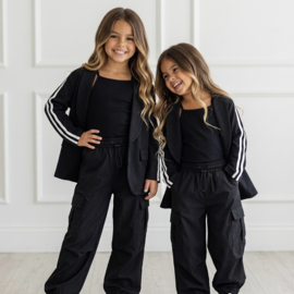 Sport Stripe Chic Blazer - zwart