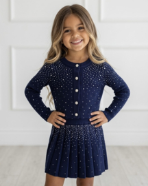 Your Diamond Chic Skirt Set - navy