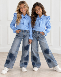 Sparkling Heart Jeans - blauw
