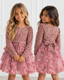 Pink Rose Party Dress (verzenddatum 9 okt)