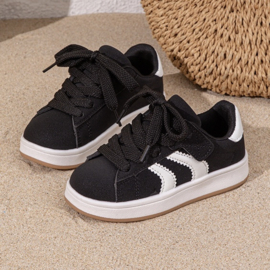 Move it sneakers - zwart (met klittenband)