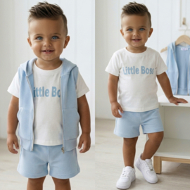 Little boss vest set - blauw (verzenddatum 9 jun)