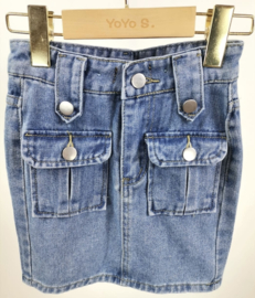 Your denim cargo skirt