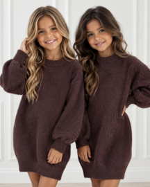 Cozy Knit Sweaterdress - bruin