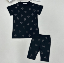 Diamond bear set - zwart