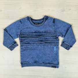 Acid biker sweater - Estate blue